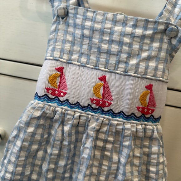 Southern Smocked Nautical Dress - Picture 5 of 9